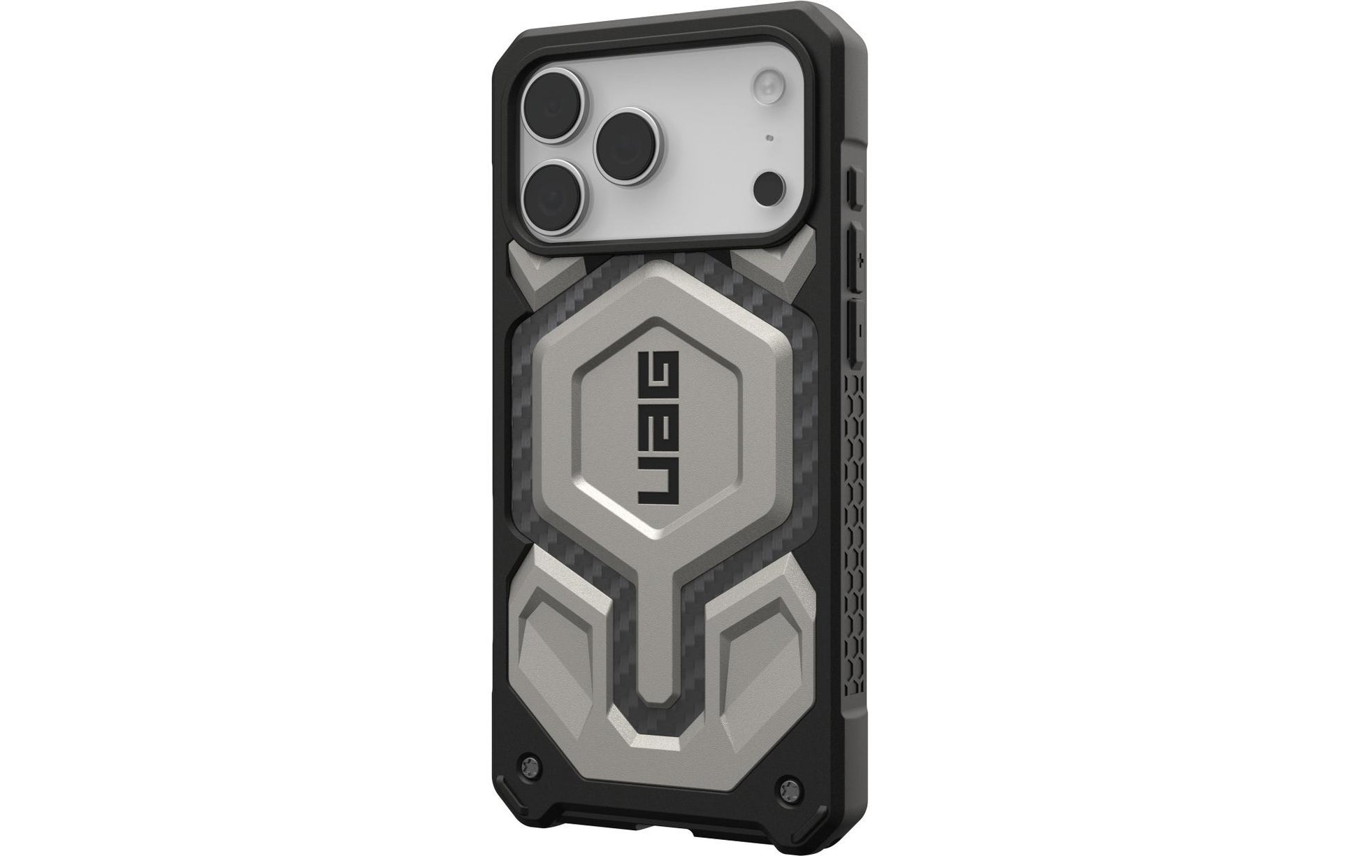 Urban Armor Gear UAG – Monarch Pro Backcover – für Apple iPhone 17 Pro Max – grau/schwarz – PC