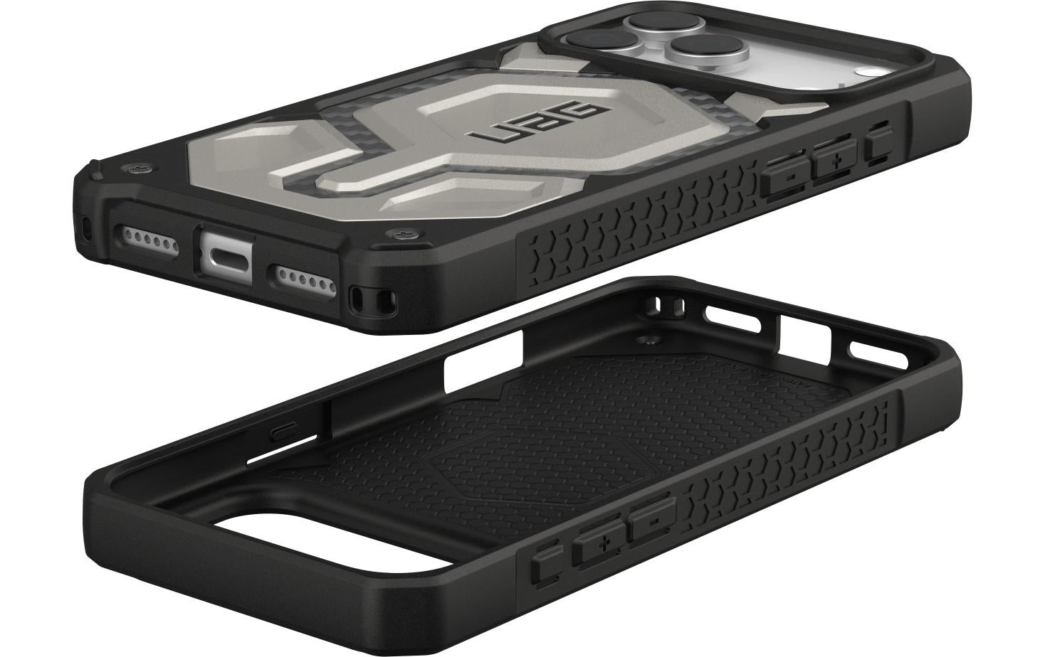 Urban Armor Gear UAG – Monarch Pro Backcover – für Apple iPhone 17 Pro Max – grau/schwarz – PC
