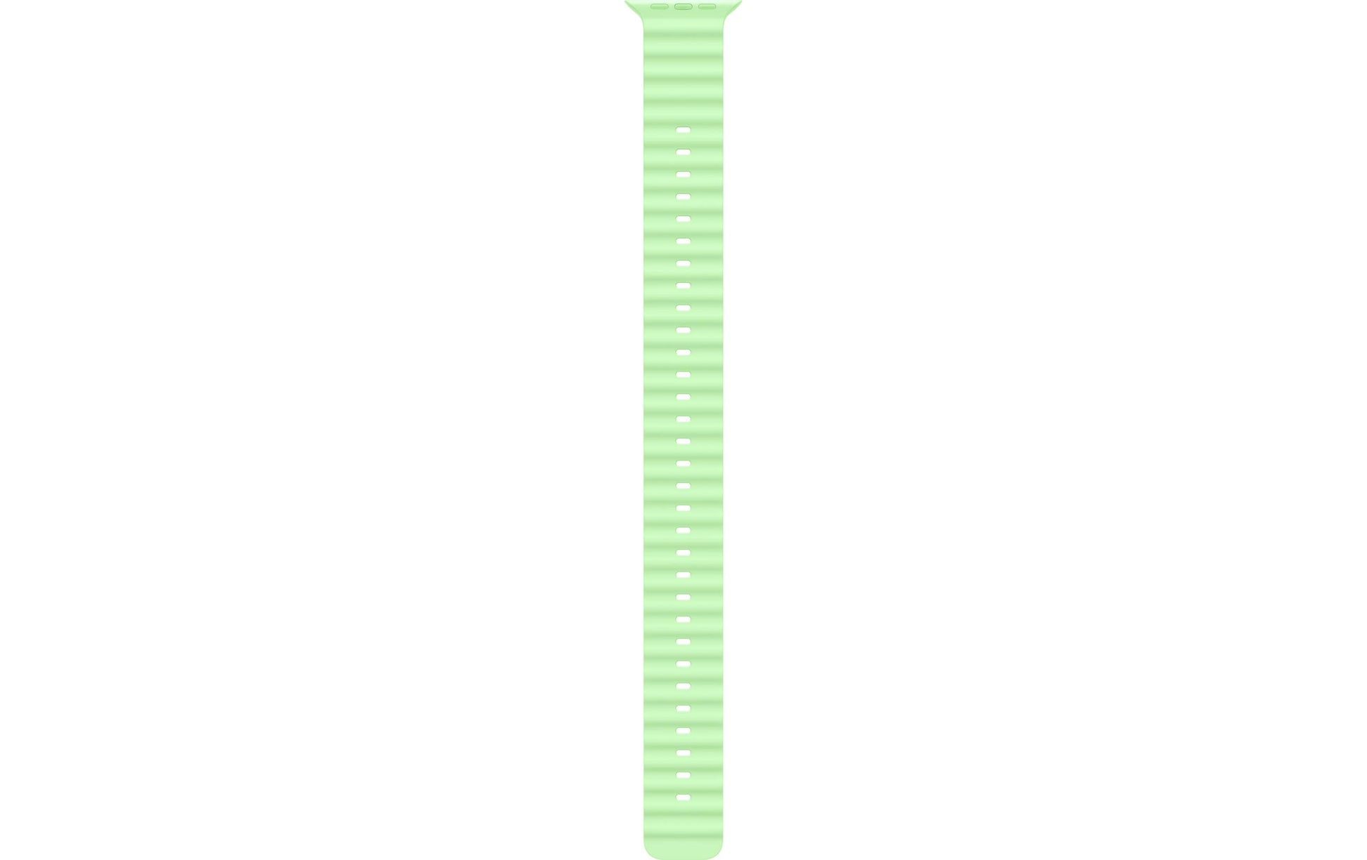 Apple OceanBand Extension – Armband – für Apple Watch 49 mm, Neon Grün, Natürliches Titan, Einheitsgrösse