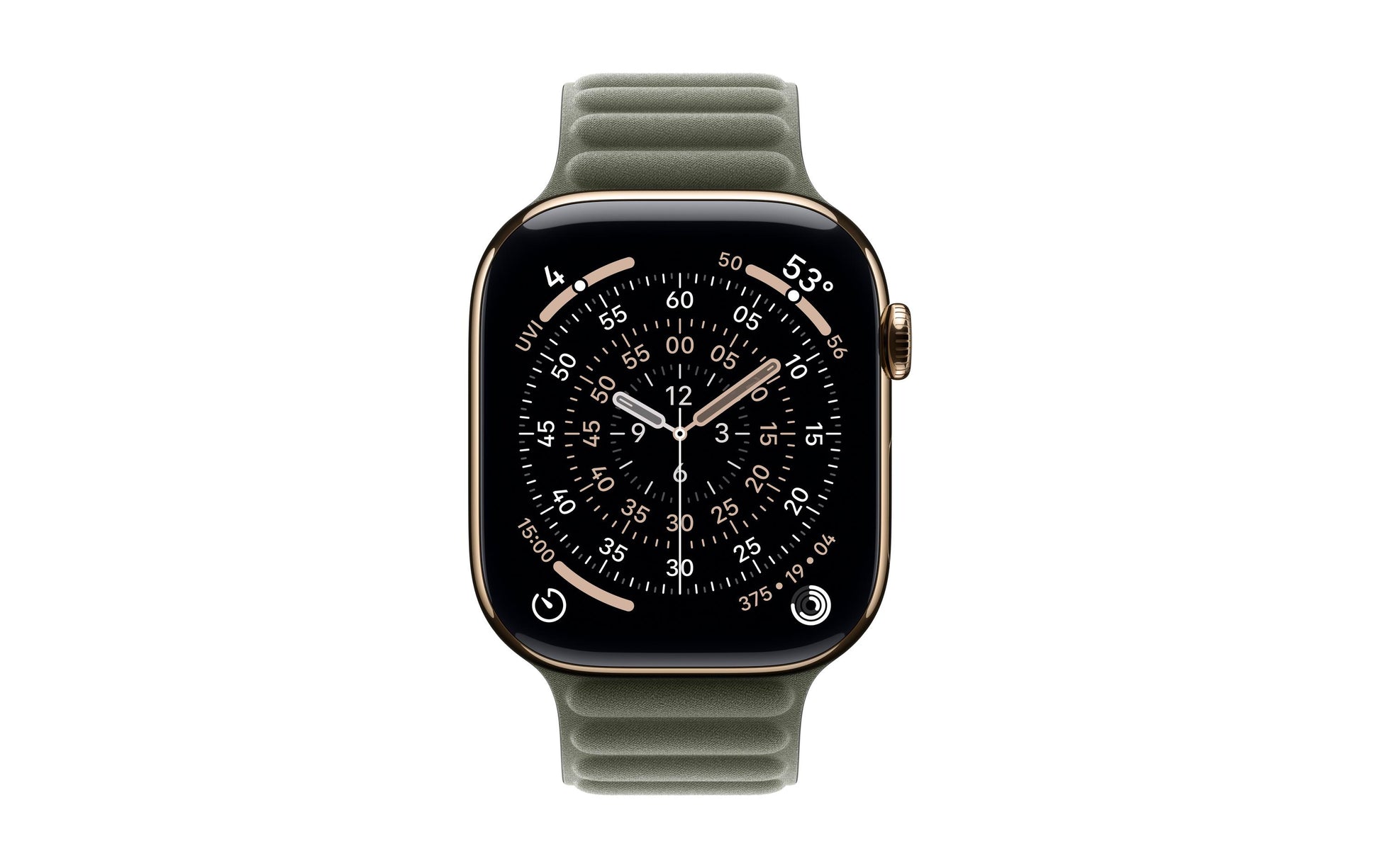 Apple Magnetic Link – Armband – für Apple Watch 46 mm, Salbeigrau, M/L, Polyester