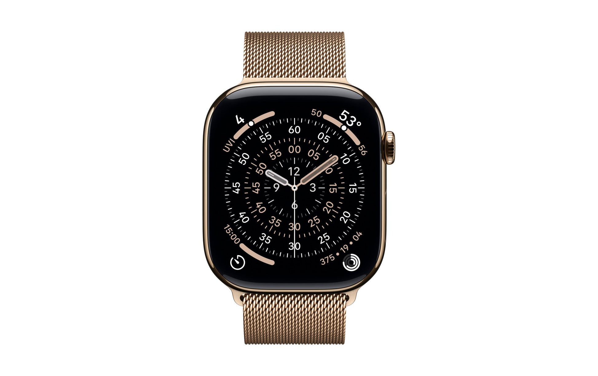Apple Milanese Loop – Armband – für Apple Watch 46 mm, Gold, M/L