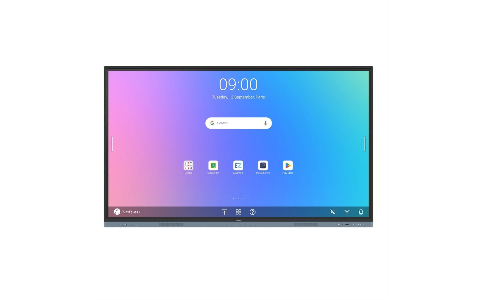 BenQ Whiteboard – 171.7 × 103.7 cm, Wandmontage