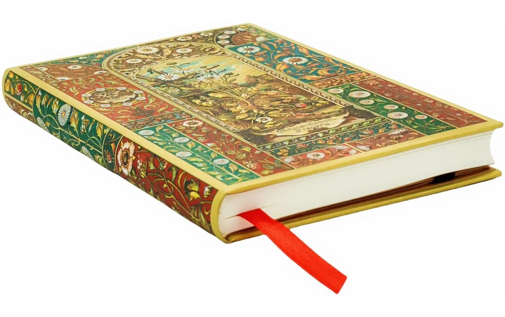 Paperblanks Notizbuch, liniert, Fadenheftung, Hardcover, 144 Seiten, 85 g/m² – mehrfarbig, Wiener Früchte