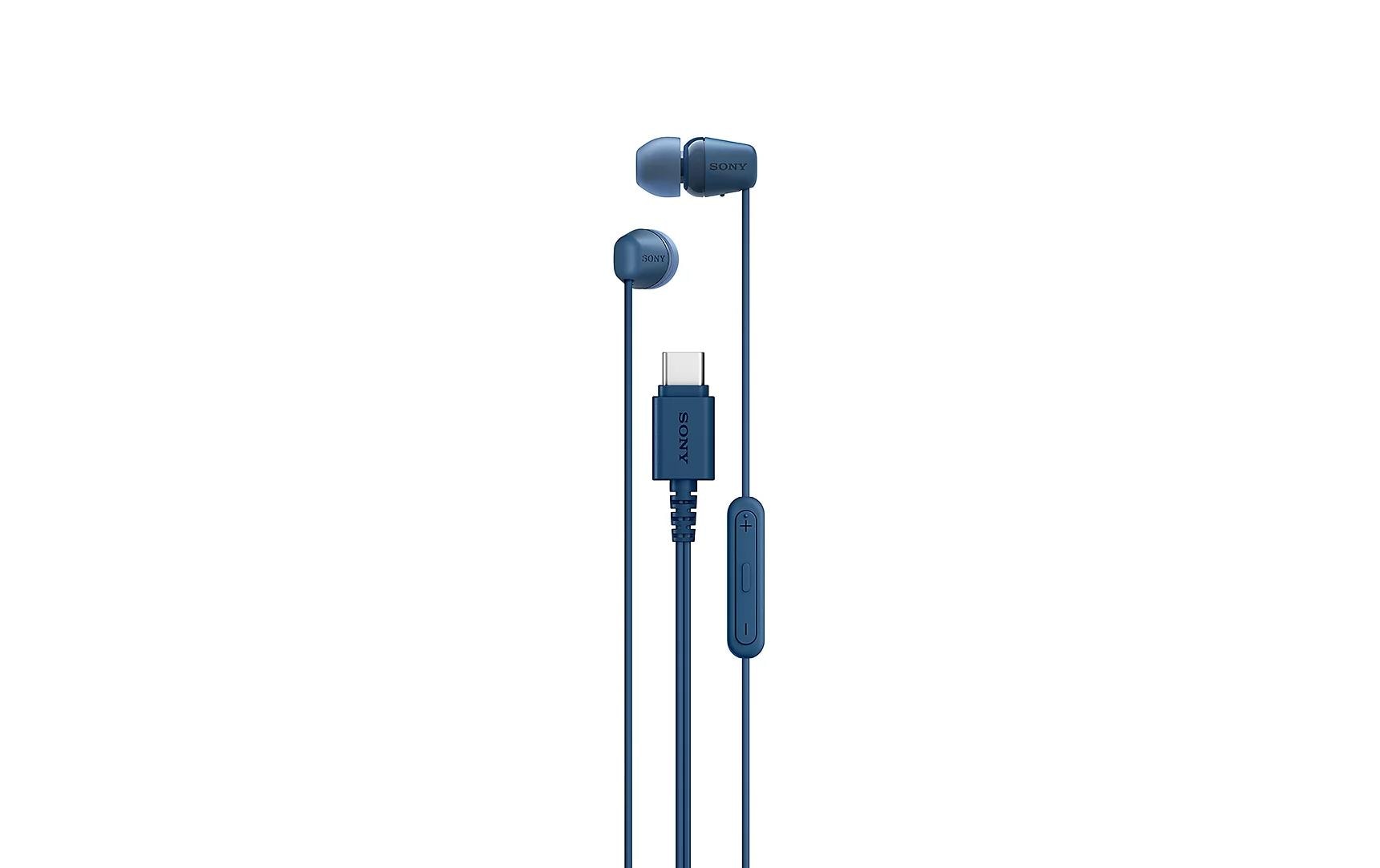 Sony IEREX15CL.CE7 – In-Ear Kopfhörer – geschlossen, USB-C, Inline-Fernbedienung – blau