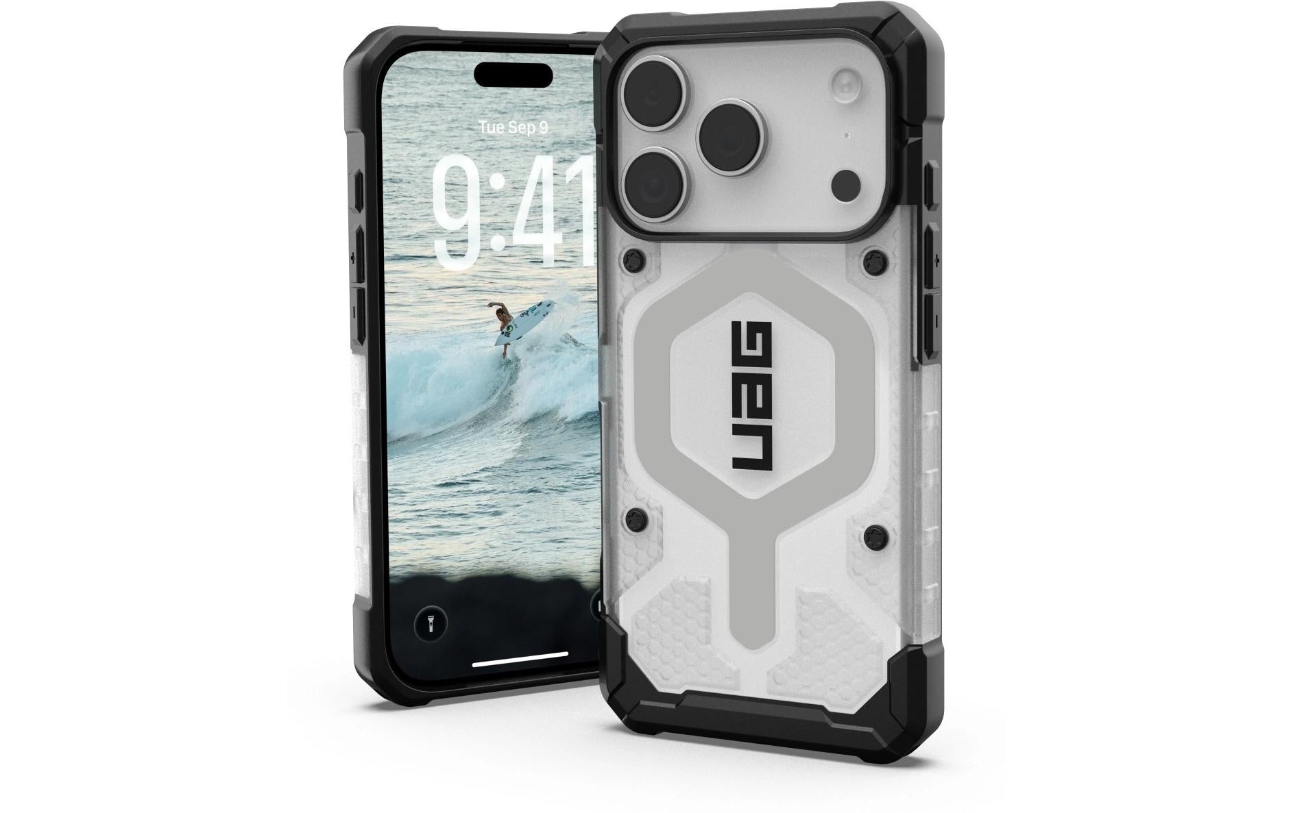 Urban Armor Gear UAG – Pathfinder MS Pro Backcover – für Apple iPhone 17 Pro – Ice/Silber – TPU – MagSafe-kompatibel