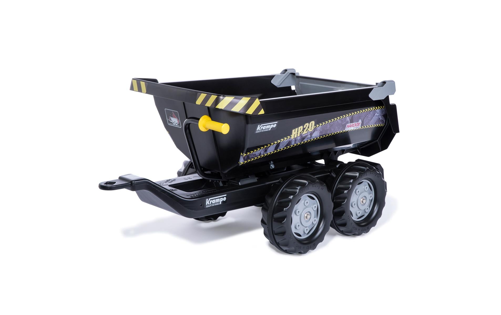 rolly toys Anhänger – 43 × 45 × 89 cm – Kunststoff, schwarz – ab 3 Jahren