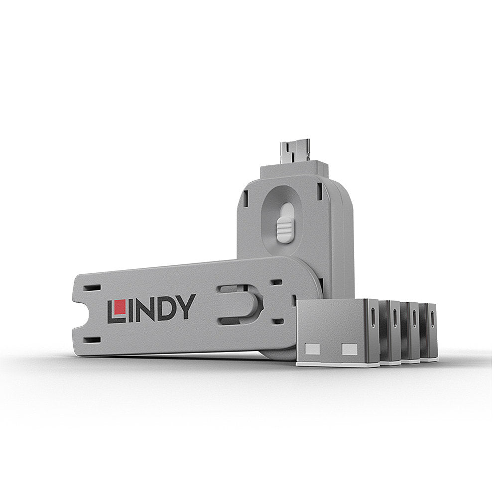 Lindy USB-Port-Sperre – Weiss