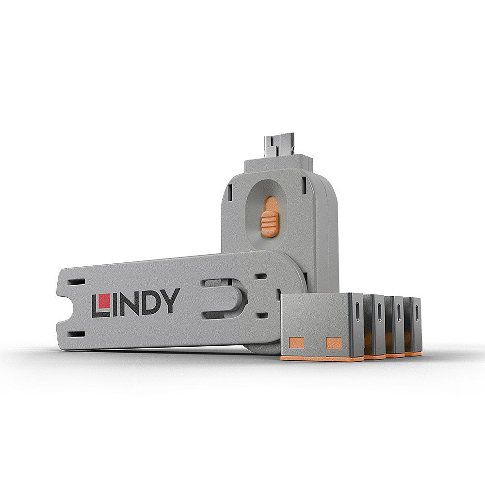 Lindy USB-Schloss – Orange