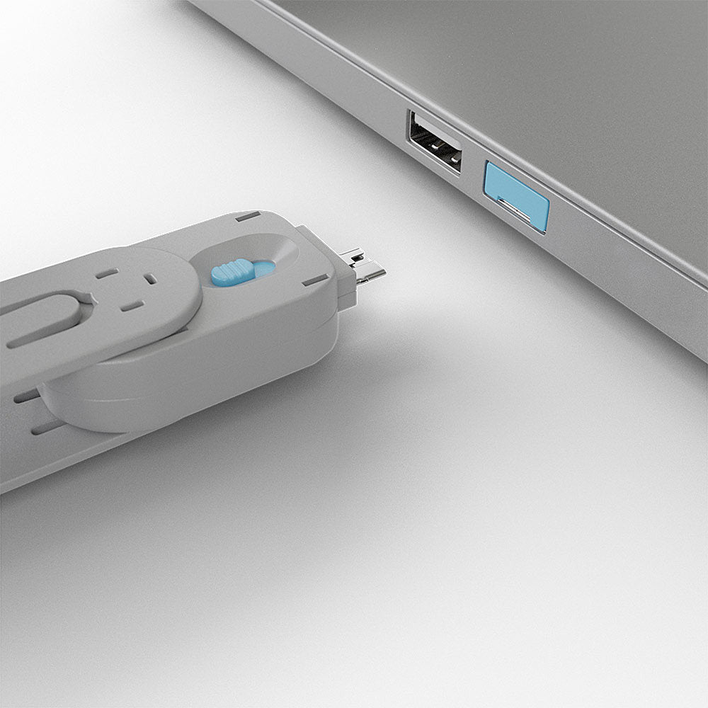 Lindy USB-Schloss – Blau