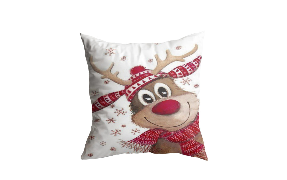 Conceptum Hypnose – Renntier Zierkissen – 43 × 43 cm, Baumwolle/Polyester, Mehrfarbig