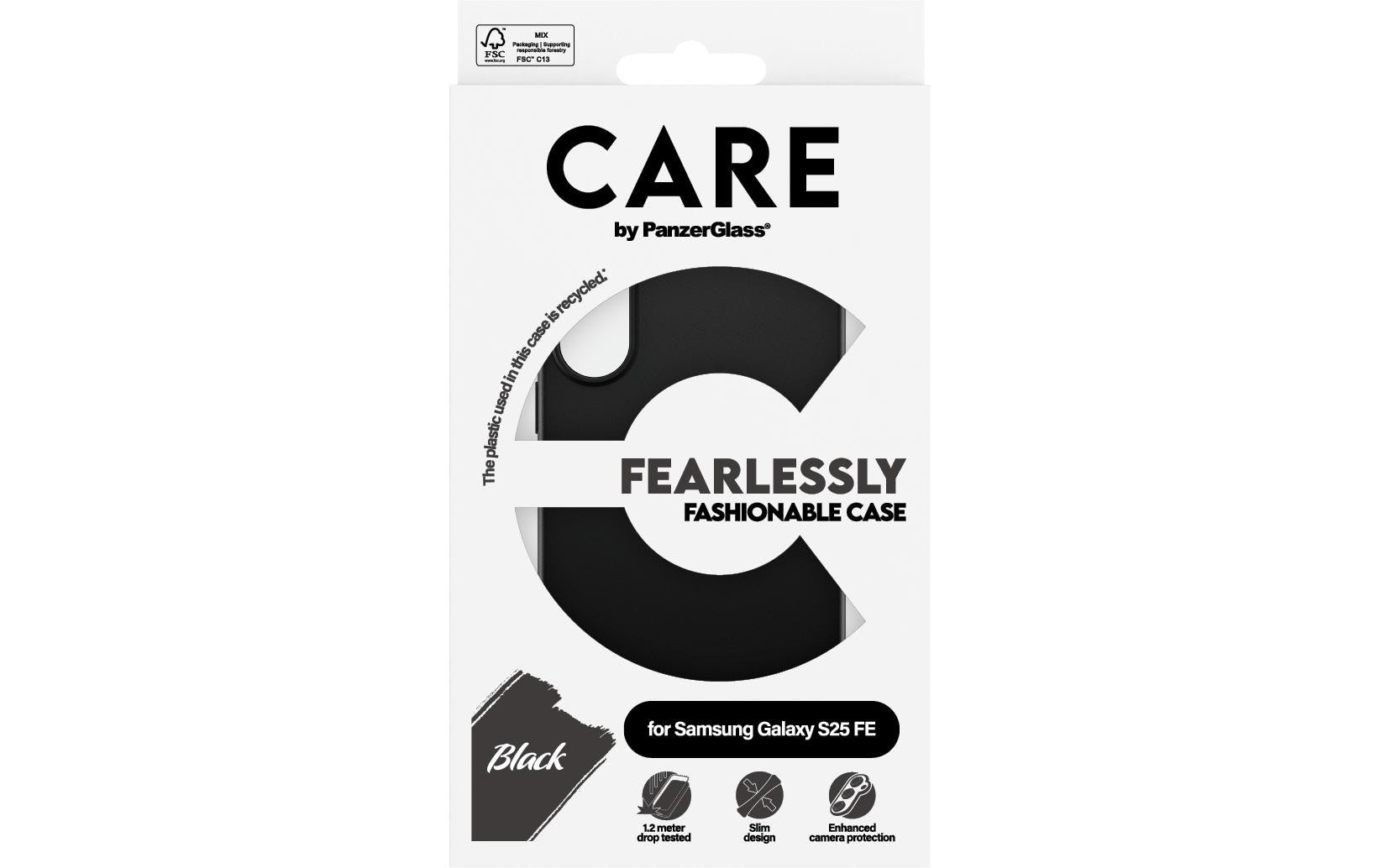 PanzerGlass Backcover CARE – für Samsung Galaxy S25 FE – schwarz