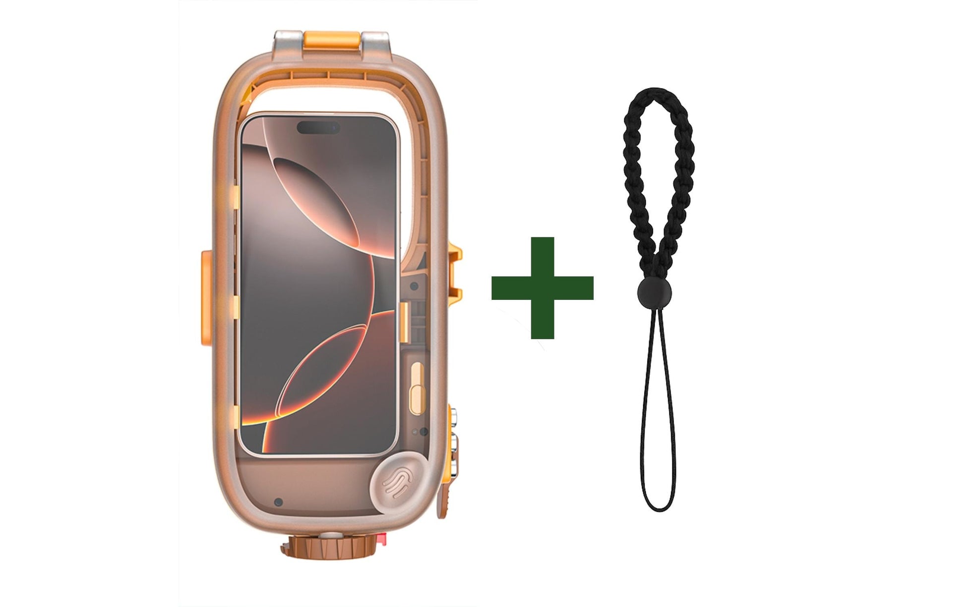 4smarts Wasserdichte Smartphone-Tasche – für Smartphones – Orange – Kunststoff – wasserdicht (15 ATM)