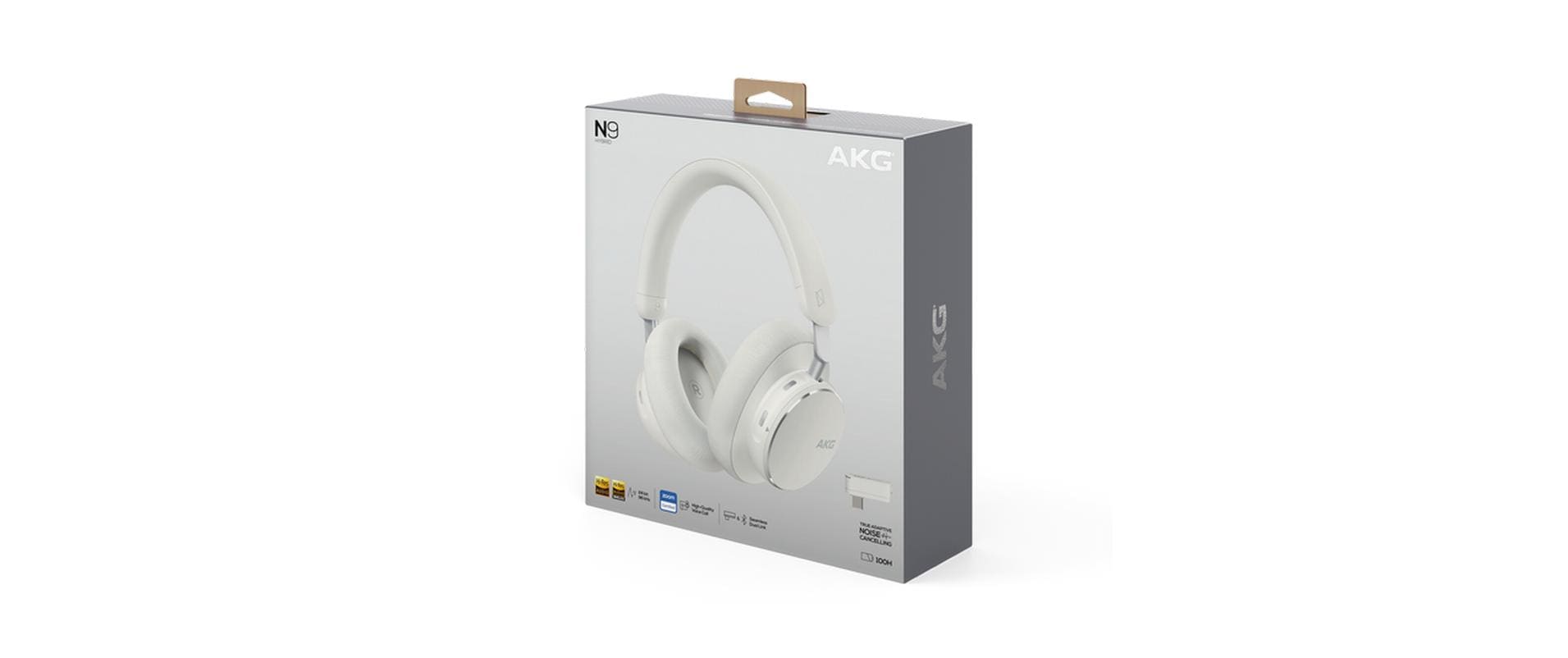 AKG N9 – Over-Ear Kopfhörer – Bluetooth 5.3, ANC – Weiss – bis 100 h