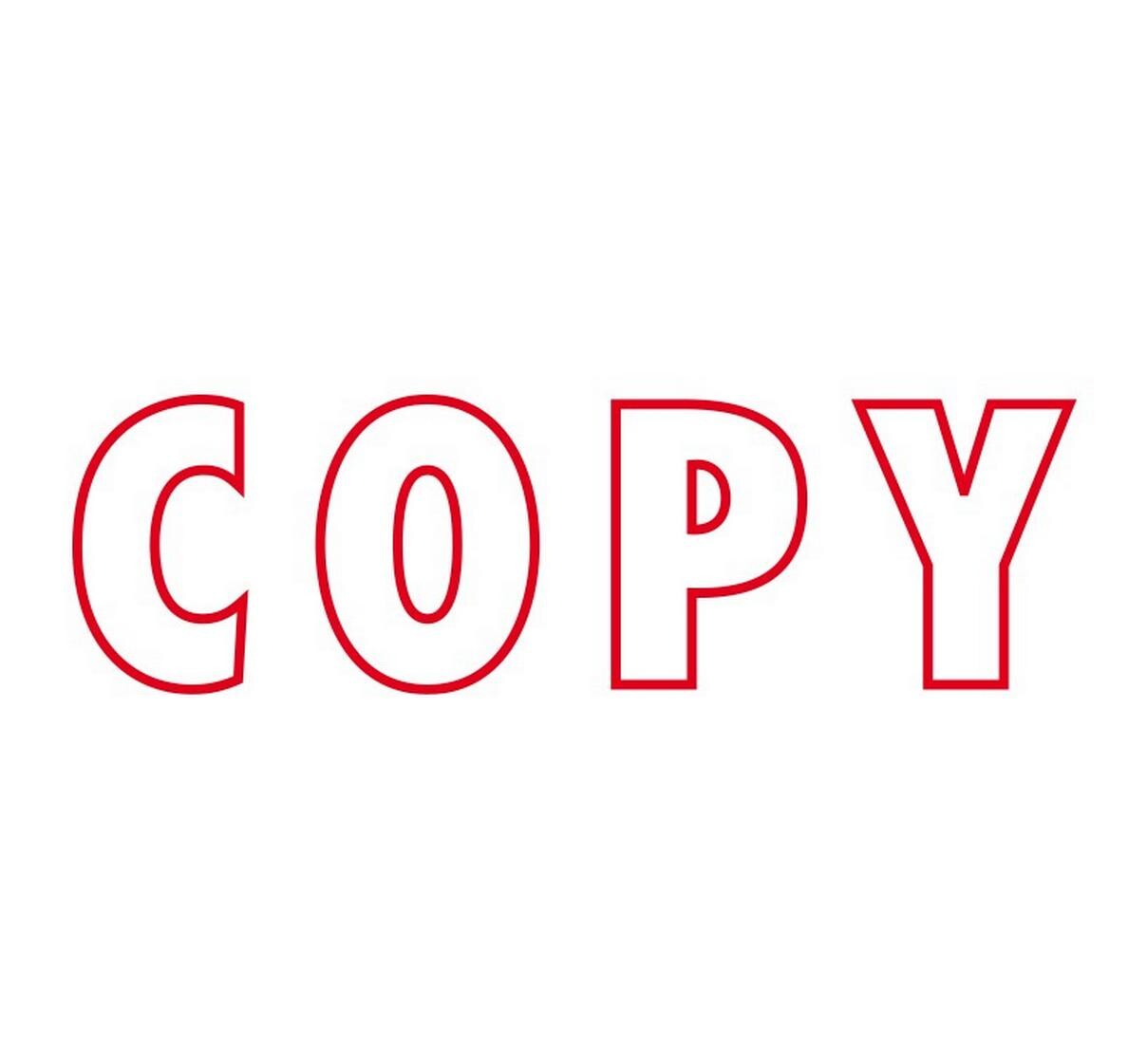 Colop Printer 20 Green Line – Selbstfärbender Wortstempel, Text COPY – Rot