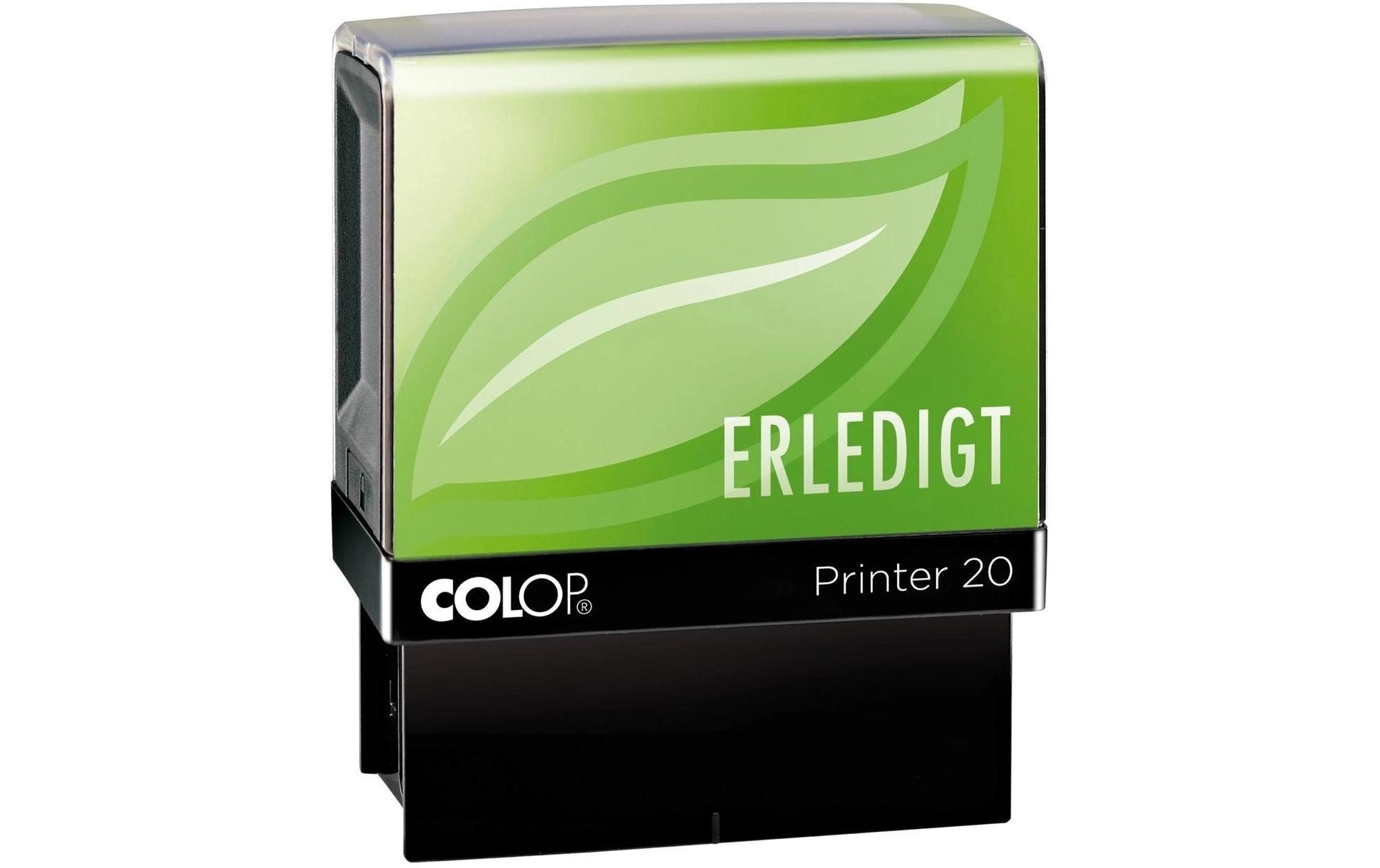 Colop Printer 20 Green – Selbstfärbender Textstempel zum Selbersetzen – Blau, Grün