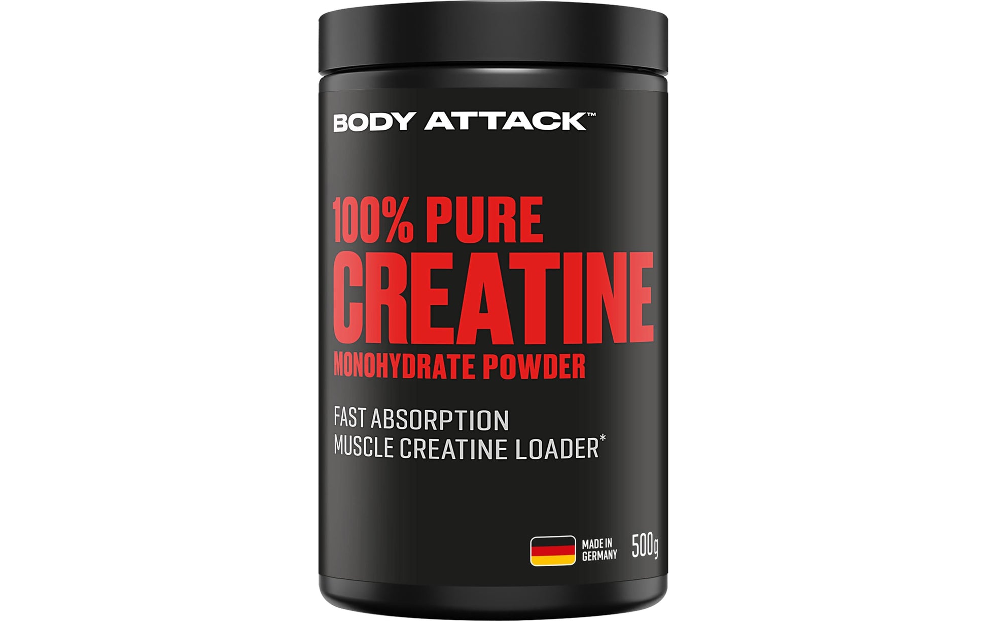 Body Attack Kreatin Pulver Neutral – laktosefrei – 500 g