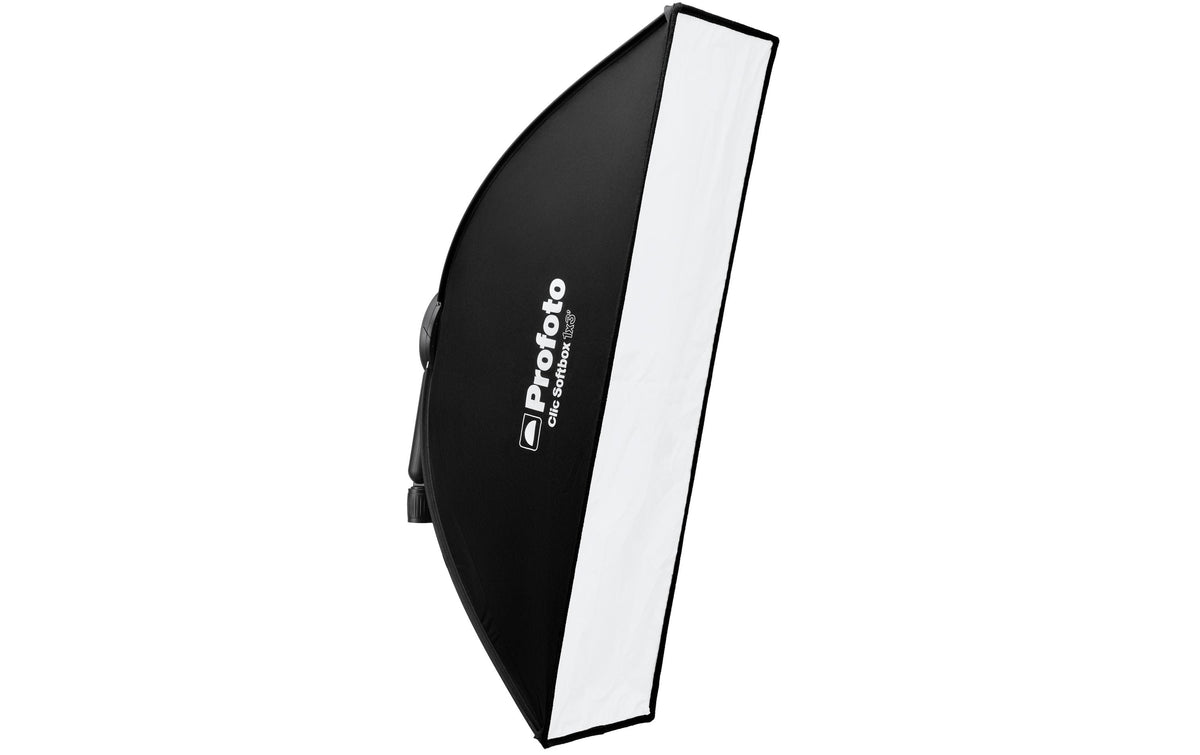 Profoto Clic Softbox 1x3 – 300 × 900 × 310 mm, Eckig, 550 g, mit Tragetasche – Schwarz