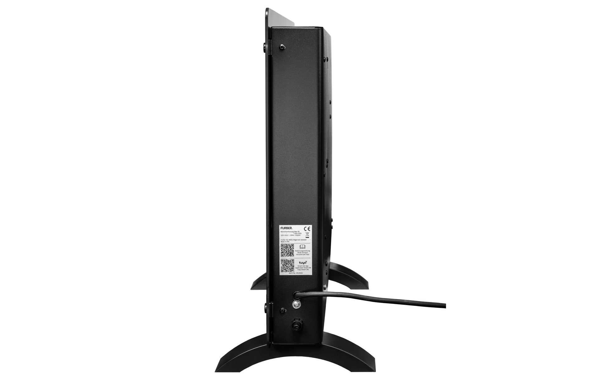 Furber Konvektorheizung SAVI 20 – 2000 W, bis 25m², WLAN, App-Steuerung, Thermostat