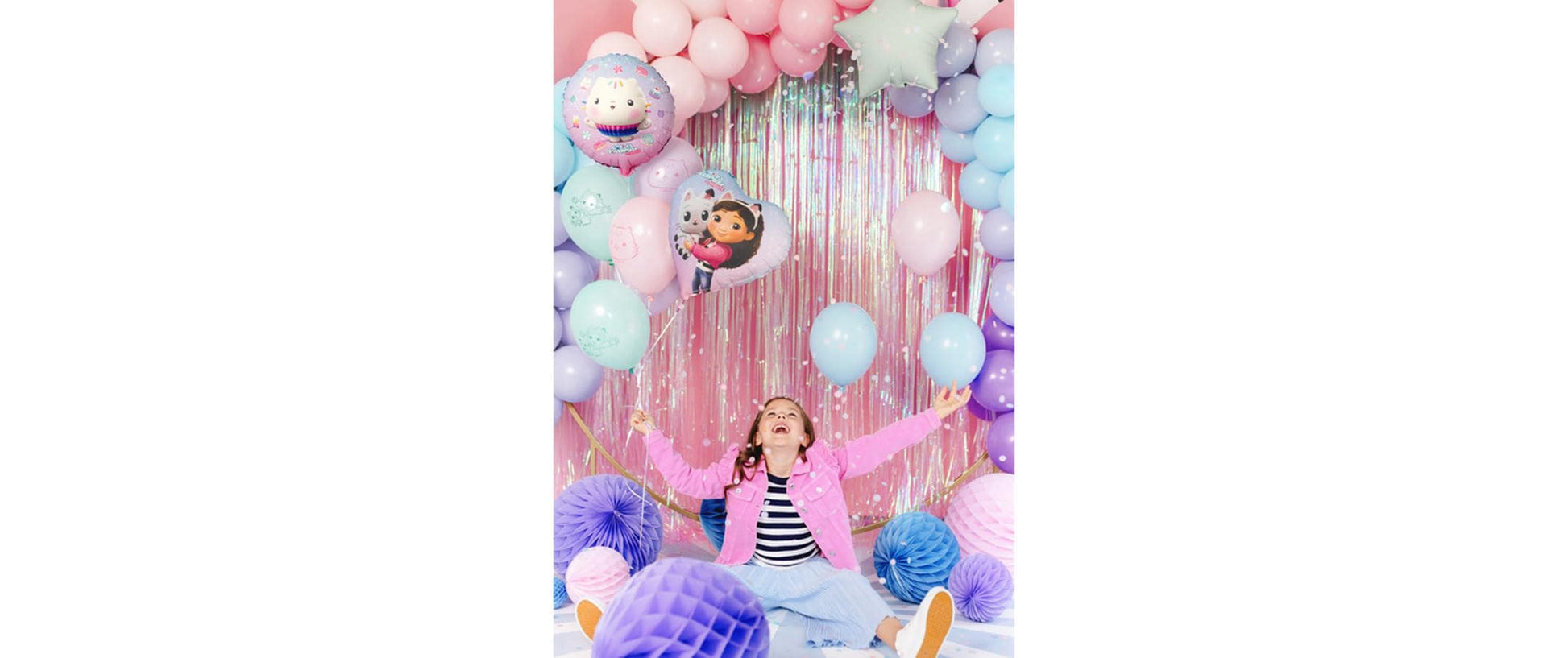 PartyDeco Folienballon Herz – Mehrfarbig – 35 cm – Folie – 1 Stück