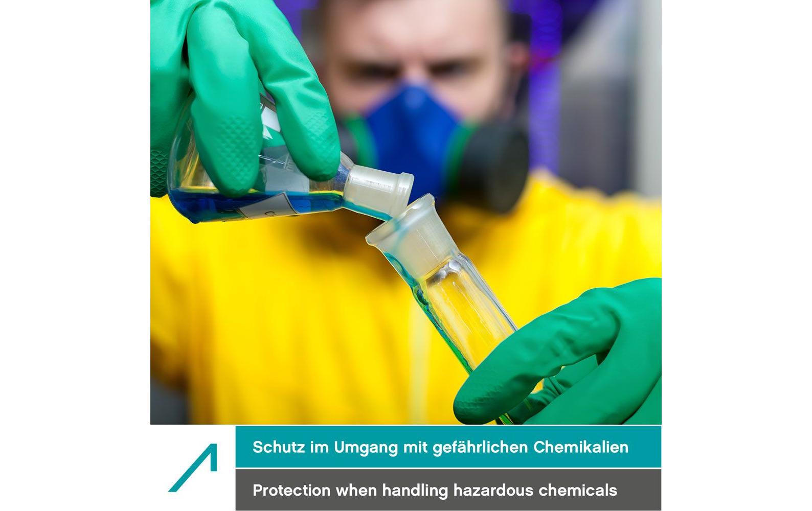 ACE Arbeitshandschuhe – XL – Nitril, chemikalienbeständig, grün