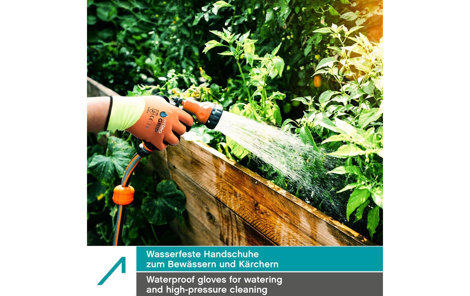 ACE Arbeitshandschuhe – L – Schaumstoff, Wasserfest, Orange