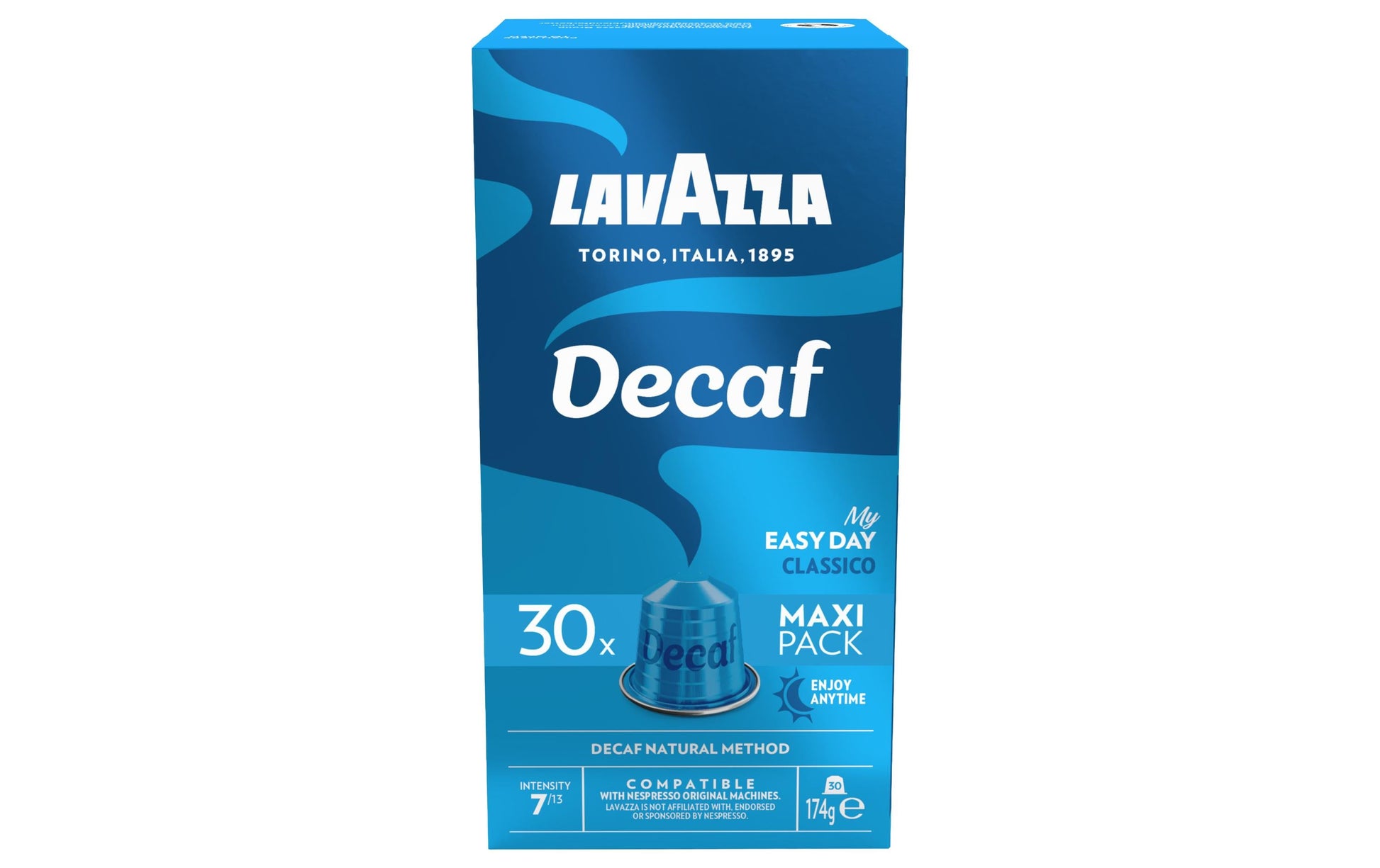 Lavazza Decaf Easy Day – Kapseln für Nespresso – Espresso, entkoffeiniert, 30 Kapseln