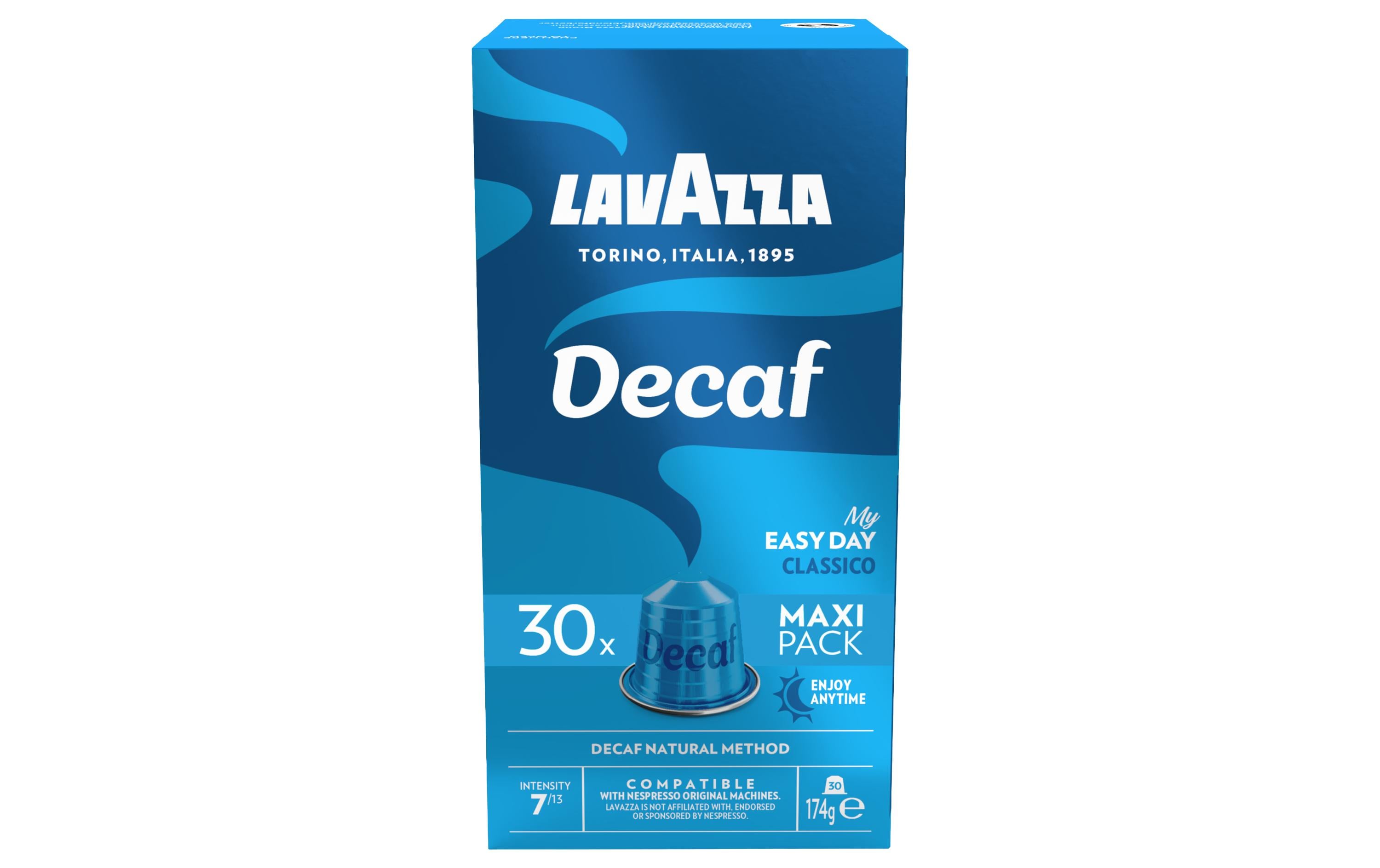 Lavazza Decaf Easy Day – Kapseln für Nespresso – Espresso, entkoffeiniert, 30 Kapseln