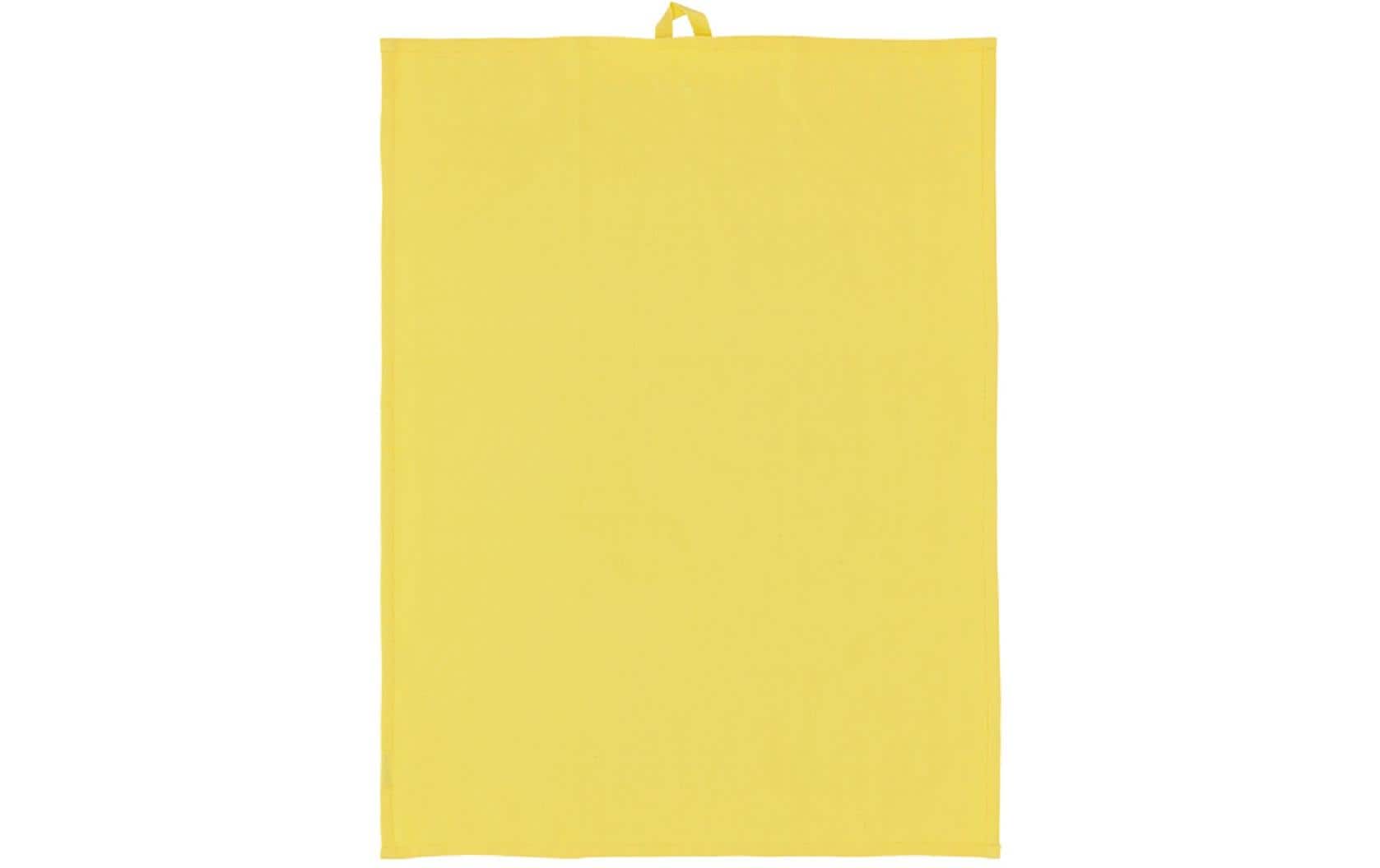 Södahl Geschirrtuch Blocks – 50 × 70 cm, Gelb, Baumwolle, 2er-Set, OEKO-TEX