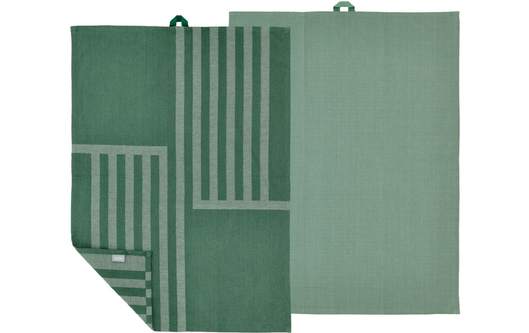 Södahl Geschirrtuch Reflection – 50 × 70 cm, Kieferngrün, Baumwolle, 2er-Set
