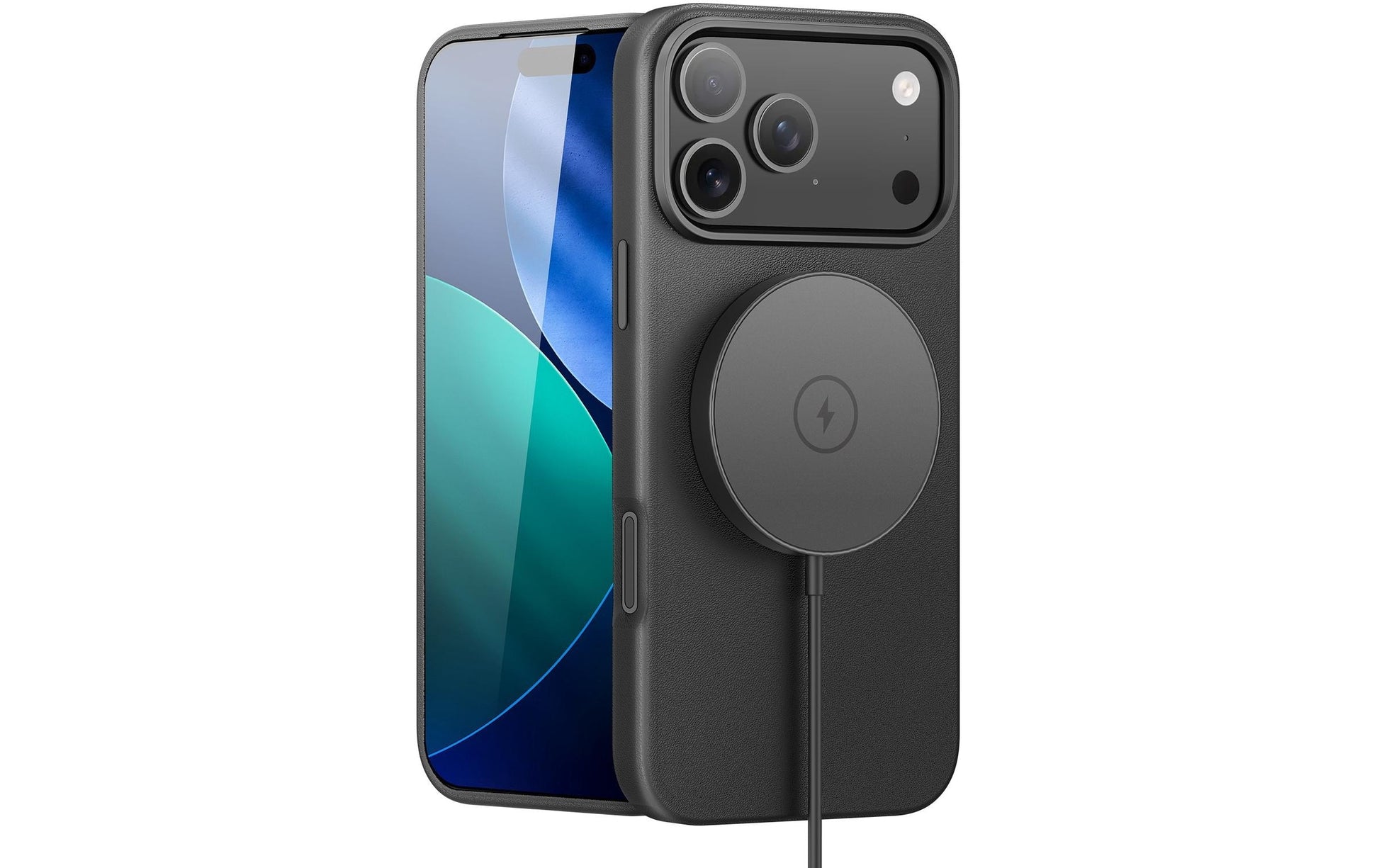 nevox StyleShell PRO Backcover – für Apple iPhone 17 Pro Max, Leder, schwarz