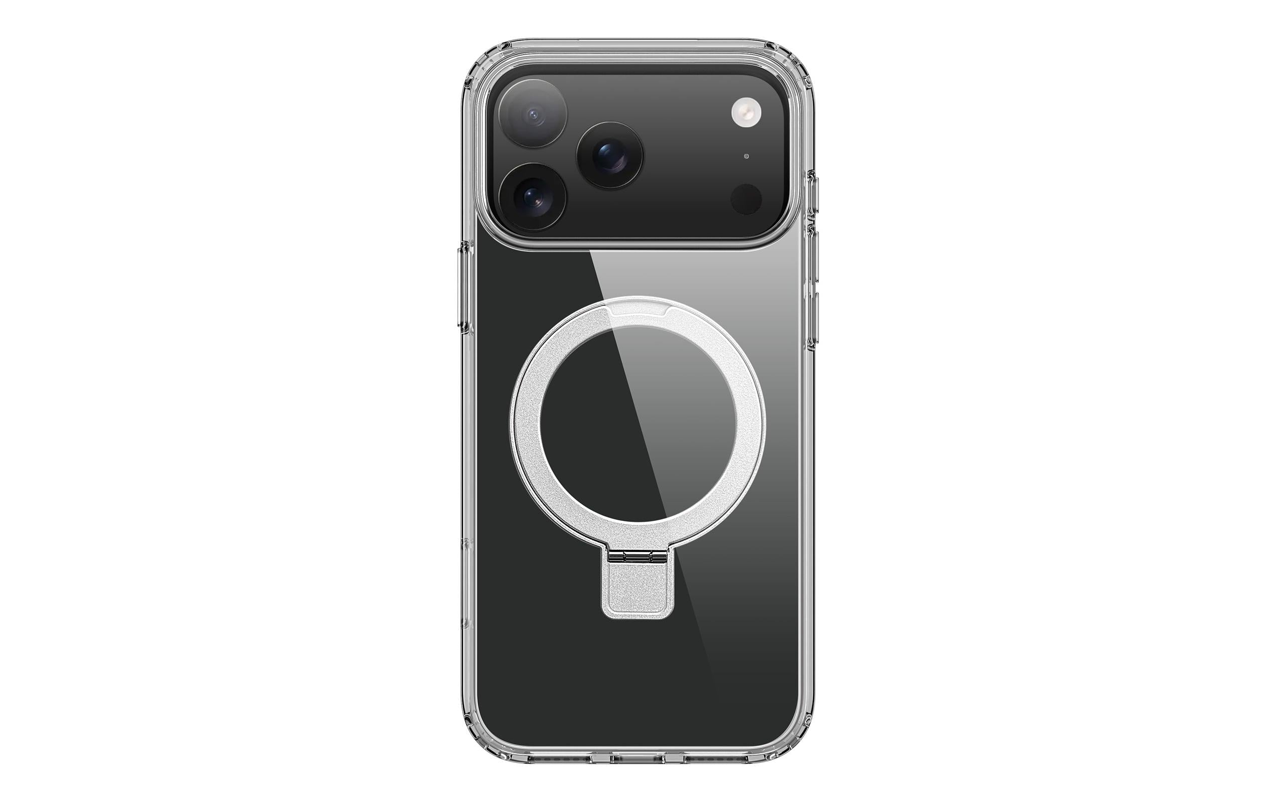 nevox StyleShell SHOCKFlex Backcover – für Apple iPhone 17 Pro Max, mit Ständer, TPU, Transparent