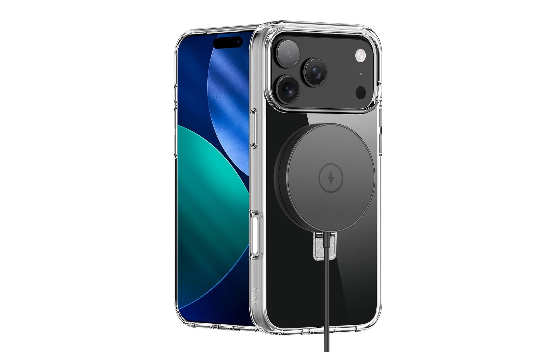 nevox StyleShell SHOCKFlex Backcover – für Apple iPhone 17 Pro Max, mit Ständer, TPU, Transparent