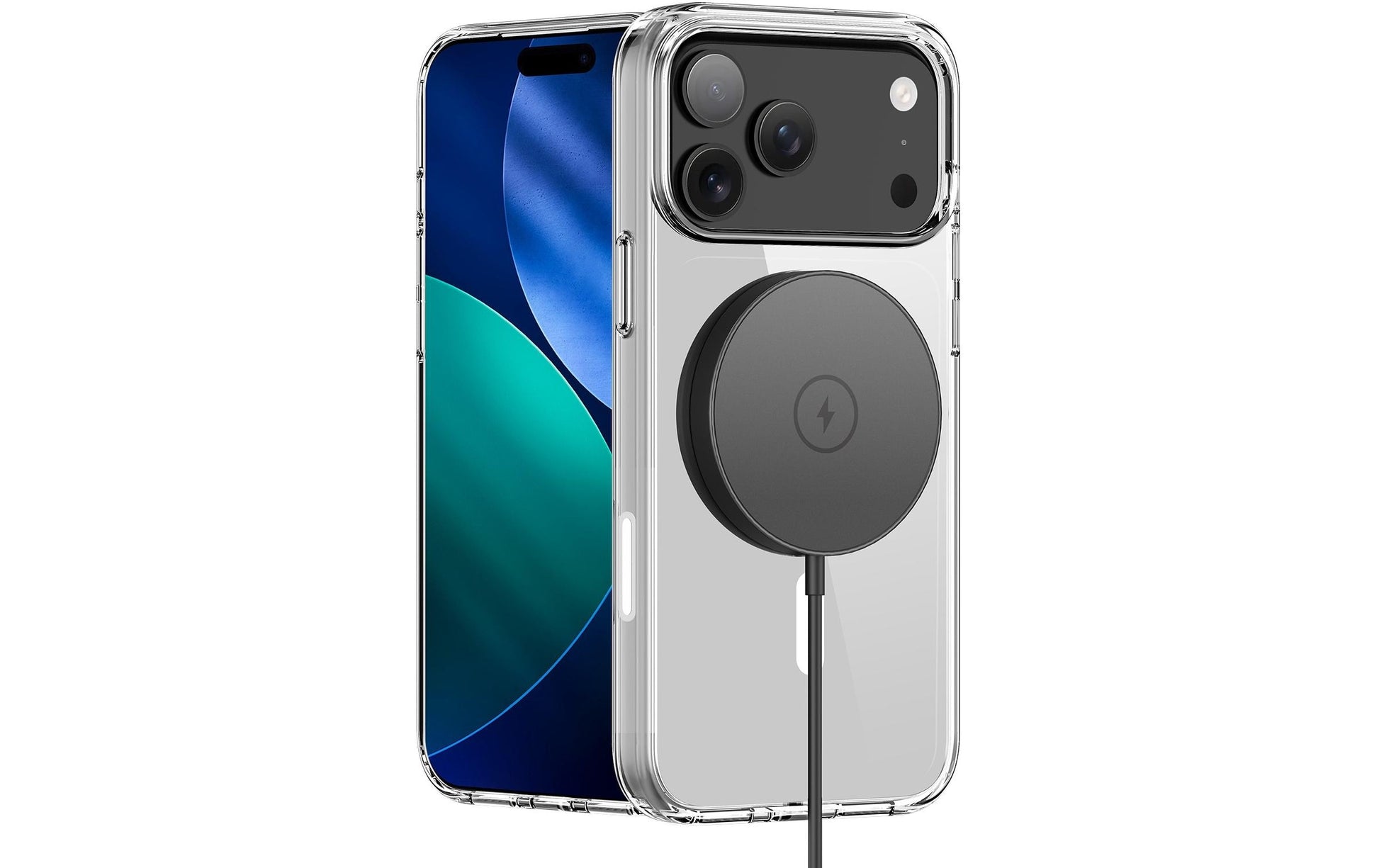 nevox StyleShell SHOCKFlex – Backcover – für Apple iPhone 17 Pro, MagSafe, PC, Transparent