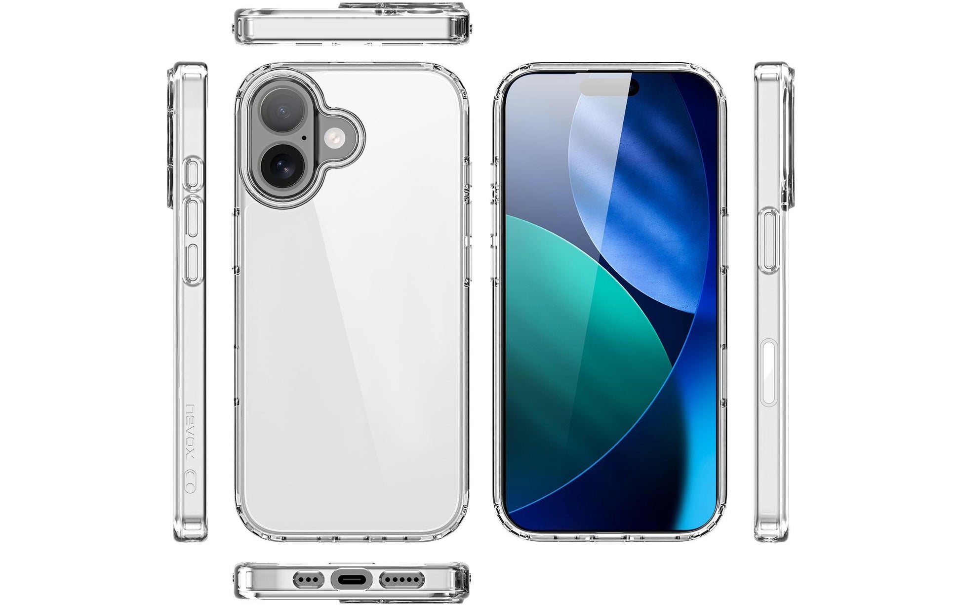 Nevox StyleShell SHOCKFlex Backcover – für Apple iPhone 17, TPU, Transparent