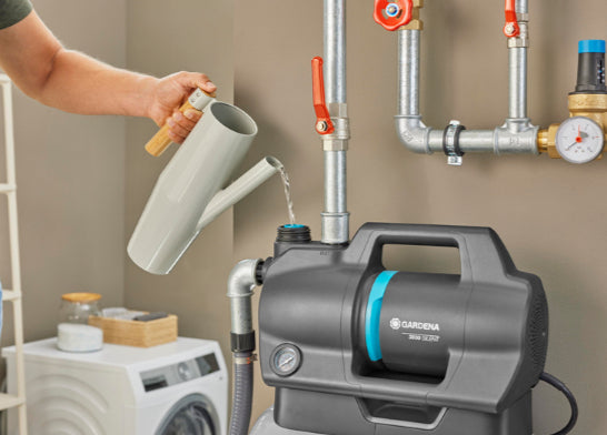 Gardena 3800 Silent Hauswasserwerk – 600 W – Max. Förderhöhe 39 m, Fördermenge 3.800 l/h, 3,9 bar