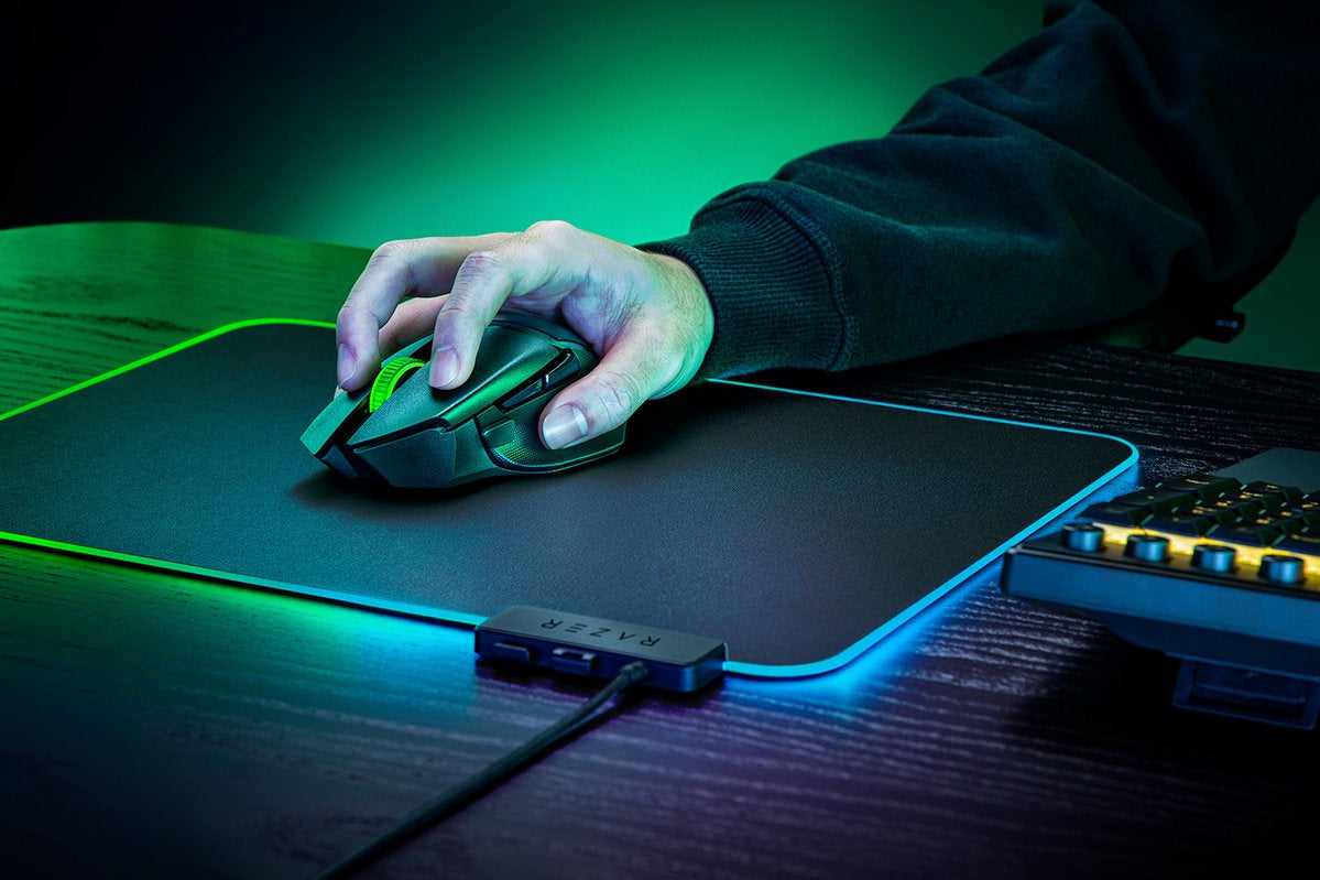 Razer Basilisk V3 X HyperSpeed – Gaming-Maus – Kabellos (Bluetooth), 18000 DPI, Rechts, Schwarz