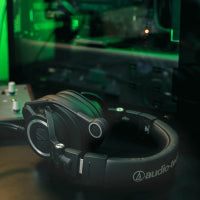 Audio-Technica ATH-M50xSTS Gaming-Headset – Over-Ear, Stereo, Verkabelt (USB-A), für PC, Mac, PS4 u. a., Schwarz
