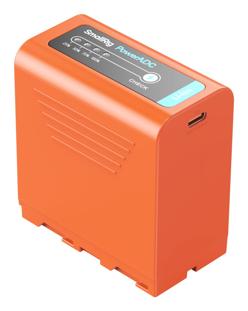 SmallRig NP-F970 USB-C Akku – 10500 mAh, 7,27 V, 76,3 Wh – für Sony – Orange