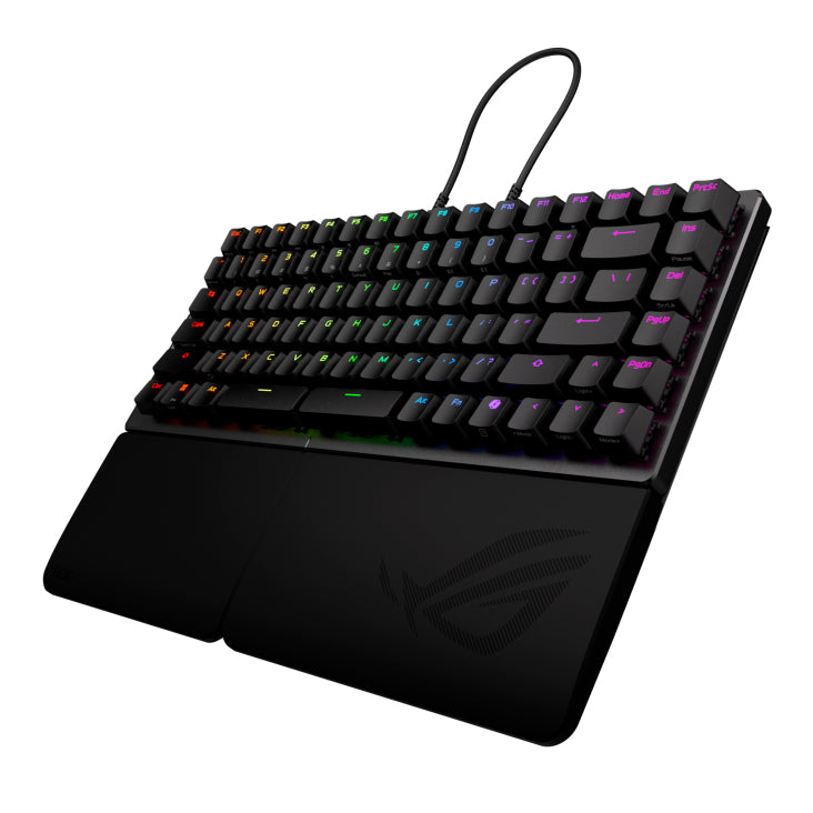 ASUS ROG Falcata – Gaming-Tastatur 75% – Mechanisch, RGB – Bluetooth & 2,4 GHz – Ohne Ziffernblock – Schwarz