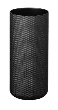 Blomus Zahnbürstenhalter Modo Rof – 5×5×12 cm, Edelstahl/Gummi, Schwarz