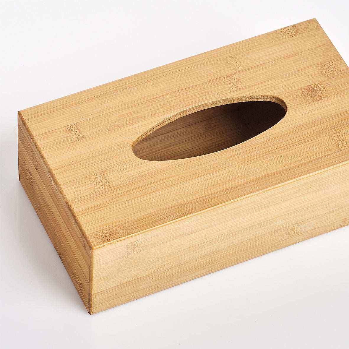 Zeller Present Kosmetiktuchbox – 27,5×15,5×8,5 cm, Bambus, Tisch, Holz