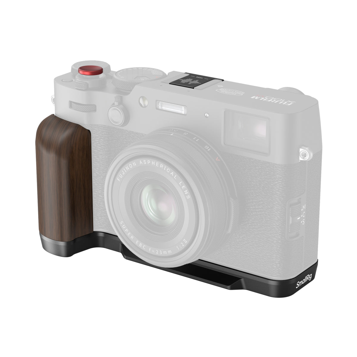 SmallRig 4805 L-Form Handgriff – für Fujifilm X100VI, X100V – Schwarz/Holz