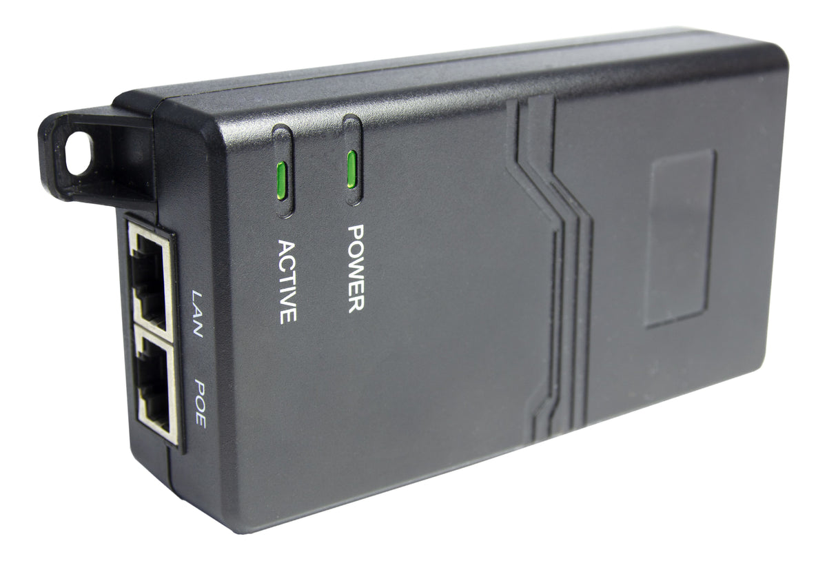 Konftel 900102150 PoE-Midspan – IEEE 802.3af, IEEE 802.3at, 2× RJ-45, Schwarz