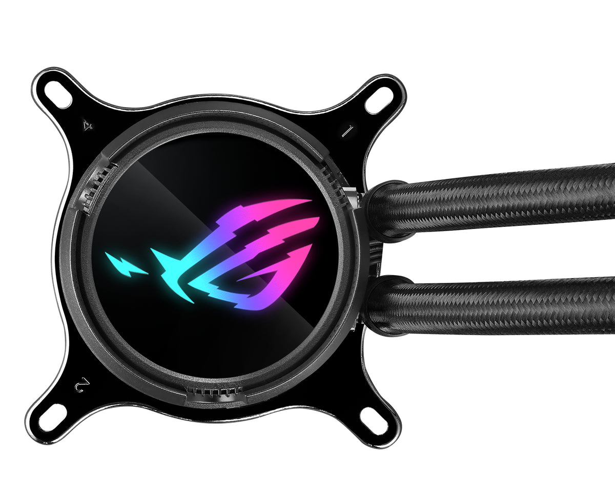 ASUS ROG Strix LC III 360 – Flüssigkeitskühler – 360 mm Radiator, 3×120 mm Lüfter, LCD, Schwarz