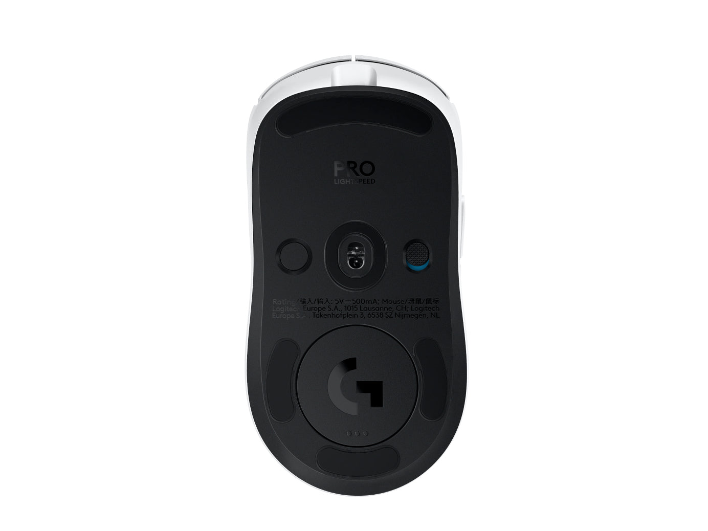Logitech G PRO 2 LIGHTSPEED – Gaming-Maus – Kabellos (2,4 GHz), 32000 DPI, beidhändig, Weiss