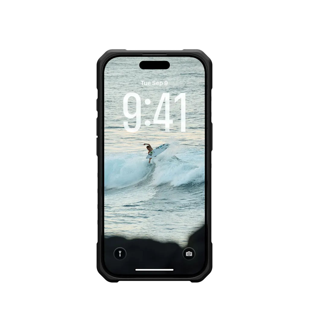 Urban Armor Gear Backcover Pathfinder MS – für Apple iPhone 17 – Asche/Schwarz – TPU – MagSafe-kompatibel