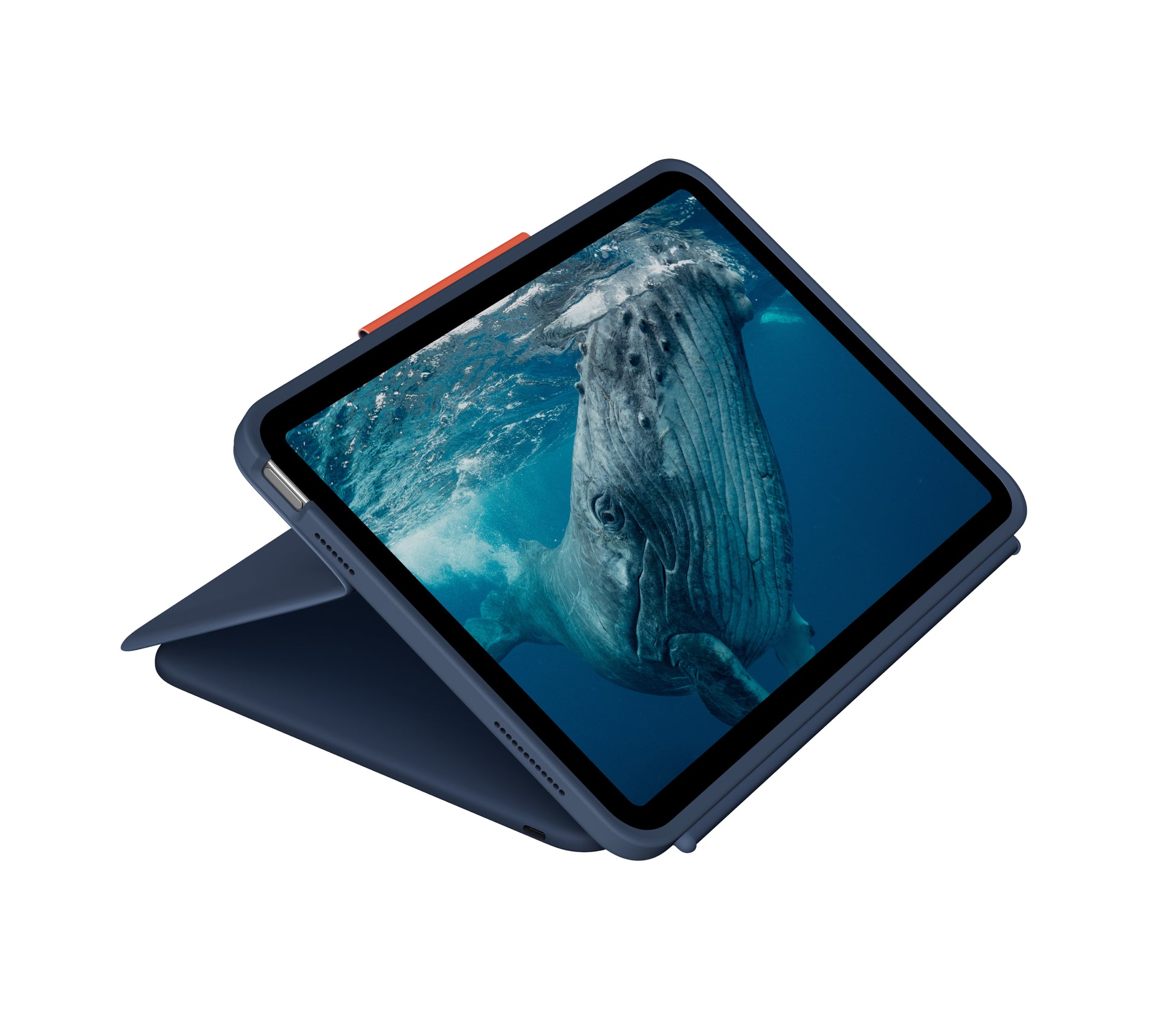 Logitech Rugged Combo 4C Tastatur-Case für Tablets – mit Touchpad – Classic Blue
