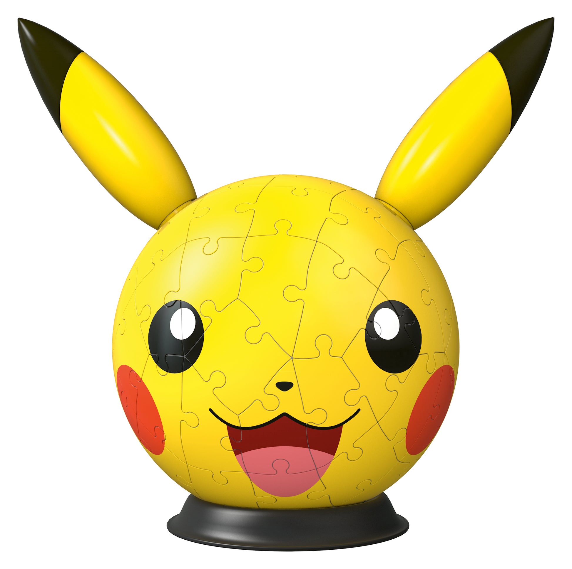 Ravensburger 3D Puzzle Pokémon Pikachu mit Ohren – 72 Teile – Ø 20 cm – Kunststoff – ab 6 J. – FSC
