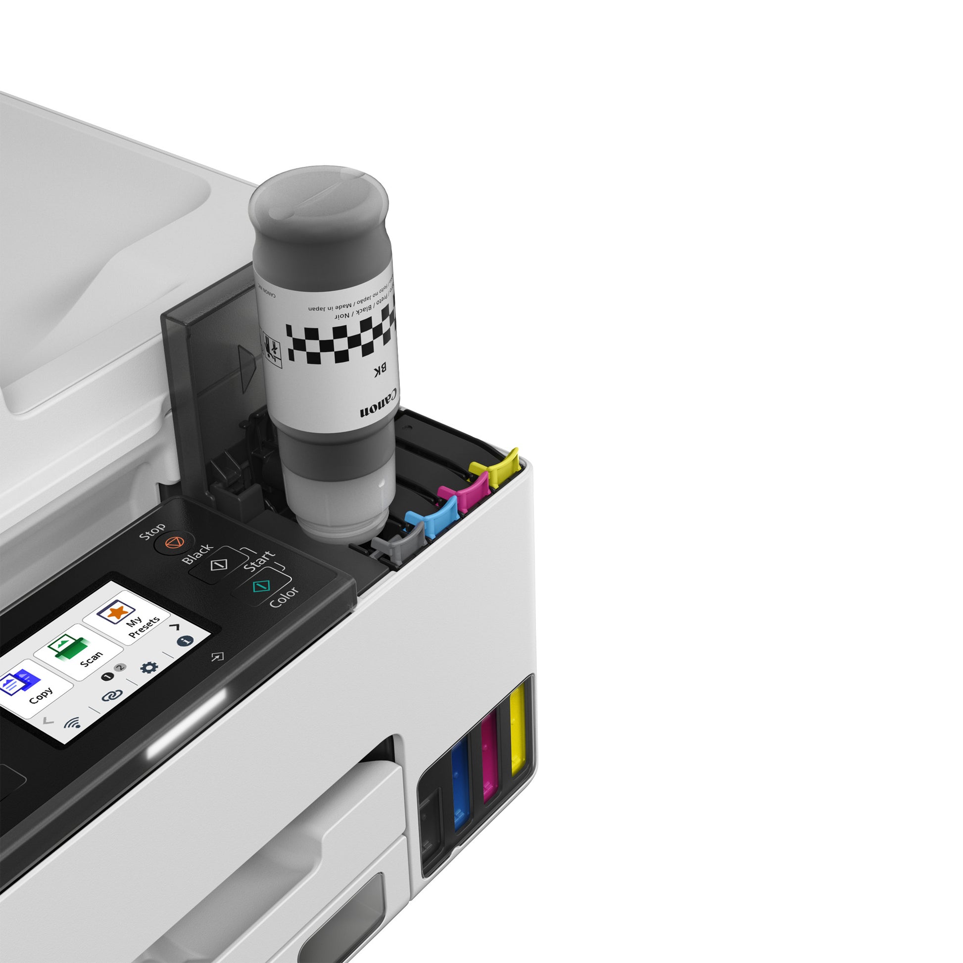 Canon MAXIFY GX2050 – Farbiges Tintenstrahl-MFP A4, 4-in-1 – USB/LAN/WLAN – Duplex – 15 ppm S/W, 10 ppm Farbe