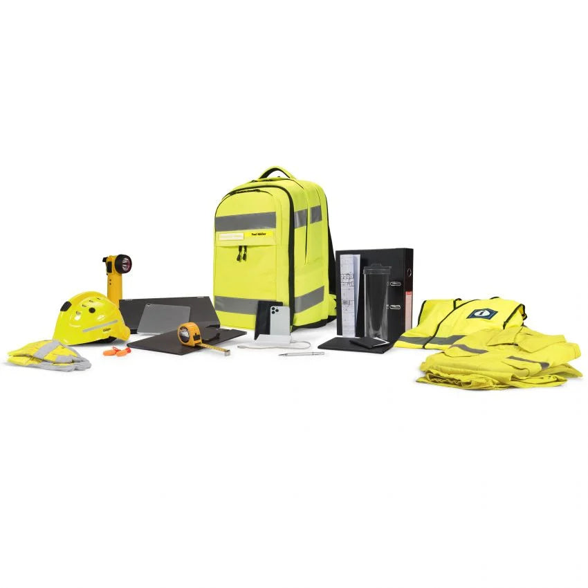 DICOTA Freizeit-Rucksack – 32–38 l, gelb, Hi-Vis
